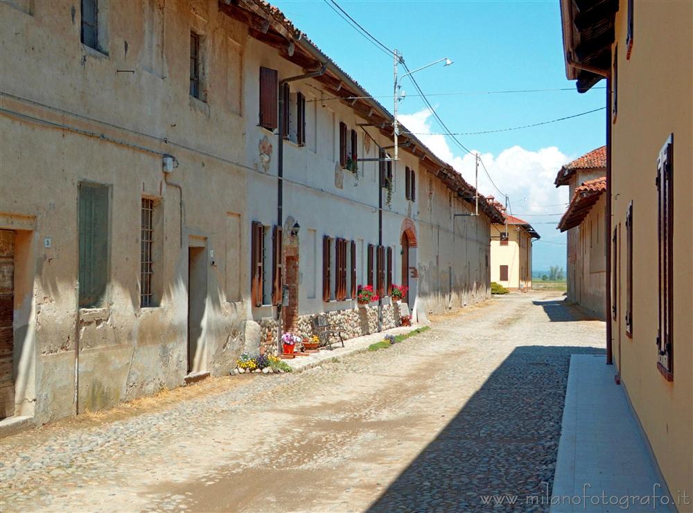 San Damiano fraction of Carisio (Vercelli, Italy) - Village street